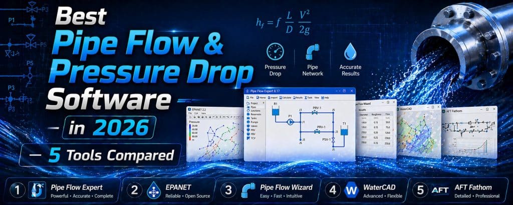 Best Pipe Flow & Pressure Drop Software in 2026 — 5 Tools Compared
