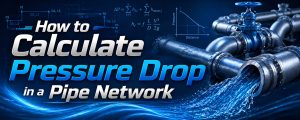 Calculate Pressure Drop in a Pipe Network