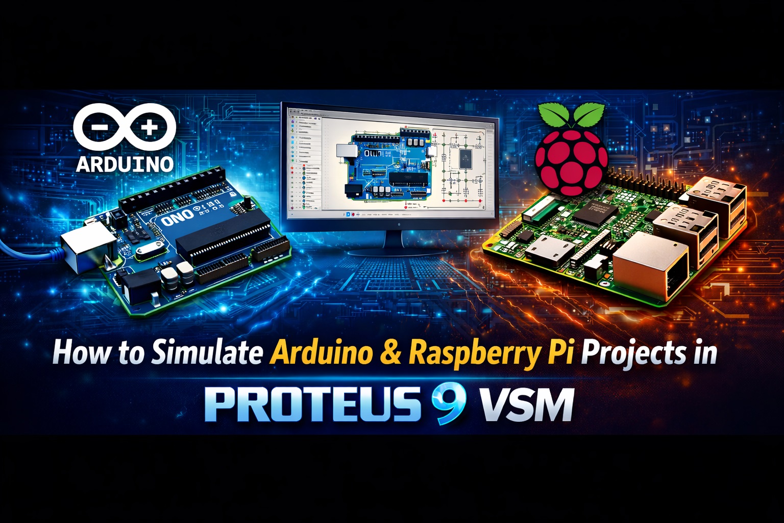 How to Simulate Arduino & Raspberry Pi Projects in Proteus 9 VSM : Do Crack