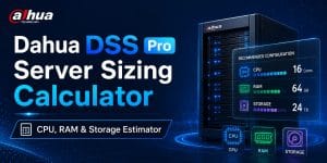 Dahua DSS Pro Server Sizing Calculator – CPU, RAM & Storage Estimator