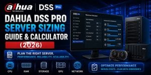 Dahua DSS Pro Server Sizing Guide & Calculator (2026)