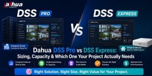 Dahua DSS Pro vs DSS Express Sizing, Capacity & Which One Your Project Actually Needs