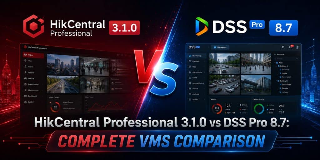 HikCentral Professional 3.1.0 vs DSS Pro 8.7 Complete VMS Comparison