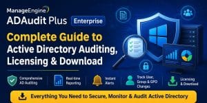 ManageEngine ADAudit Plus Enterprise Complete Guide to Active Directory Auditing, Licensing & Download