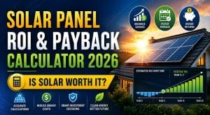 Solar Panel ROI & Payback Calculator 2026 — Is Solar Worth It