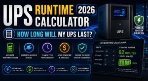 UPS Runtime Calculator 2026 — How Long Will My UPS Last