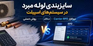 سایزبندی لوله مبرد در سیستم‌های اسپیلت — روش دستی در مقابل نرم افزار Carrier RPD