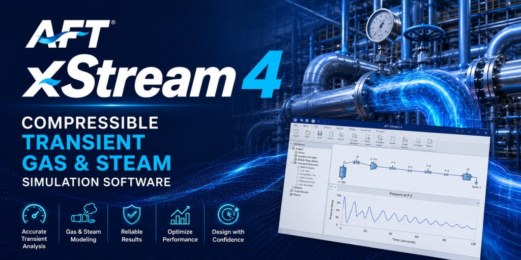AFT xStream 4 — Compressible Transient Gas & Steam Simulation Software