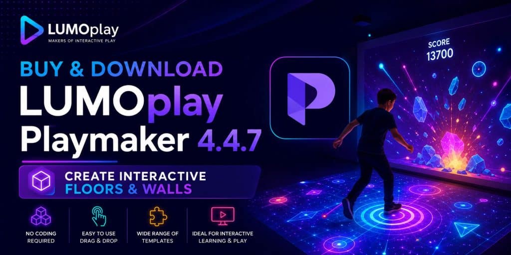 LUMOplay Playmaker 4.4.7 License & Download Interactive Floor & Wall Software