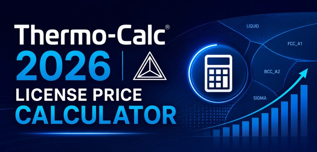 Thermo Calc 2026a License Price Calculator — All Databases & Modules