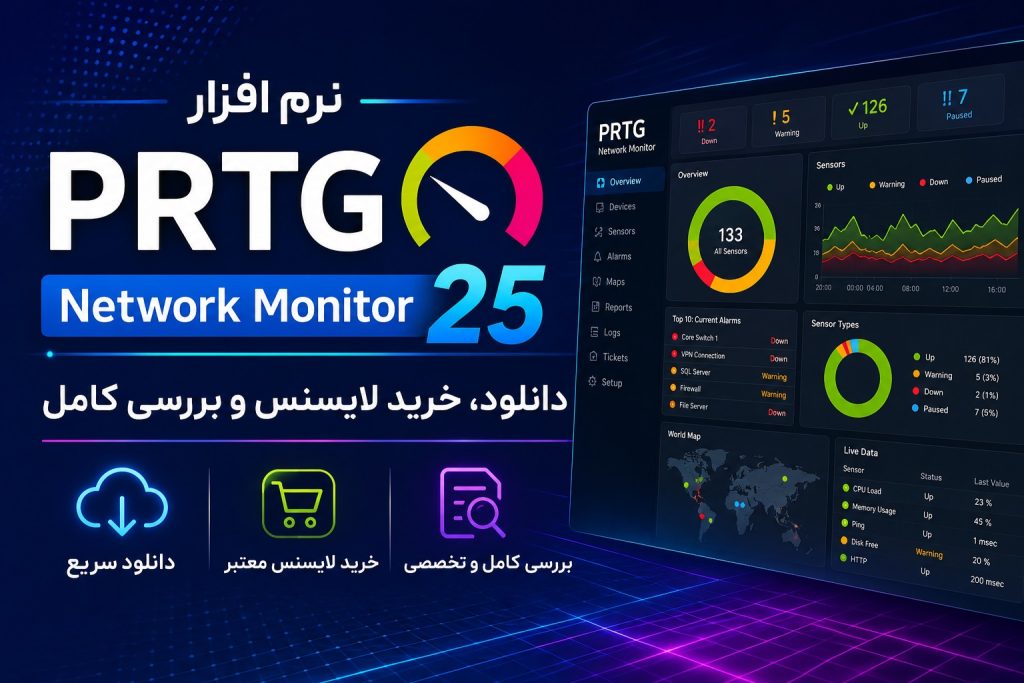 نرم افزار PRTG Network Monitor 25