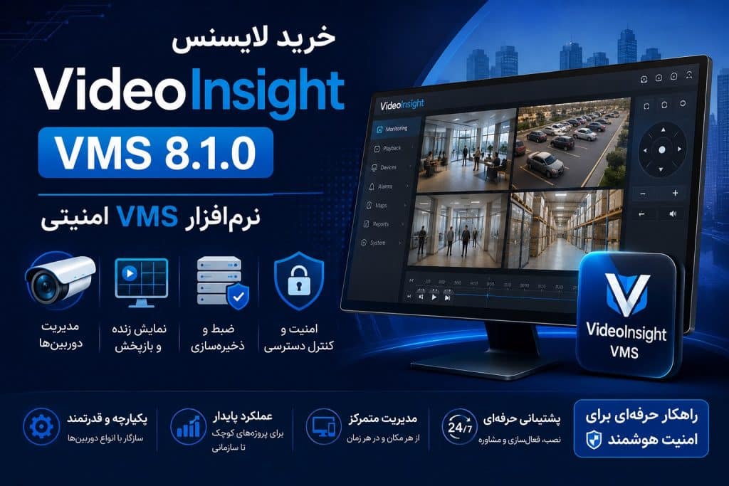 خرید لایسنس VideoInsight VMS 8.1.0 نرم‌افزار VMS امنیتی